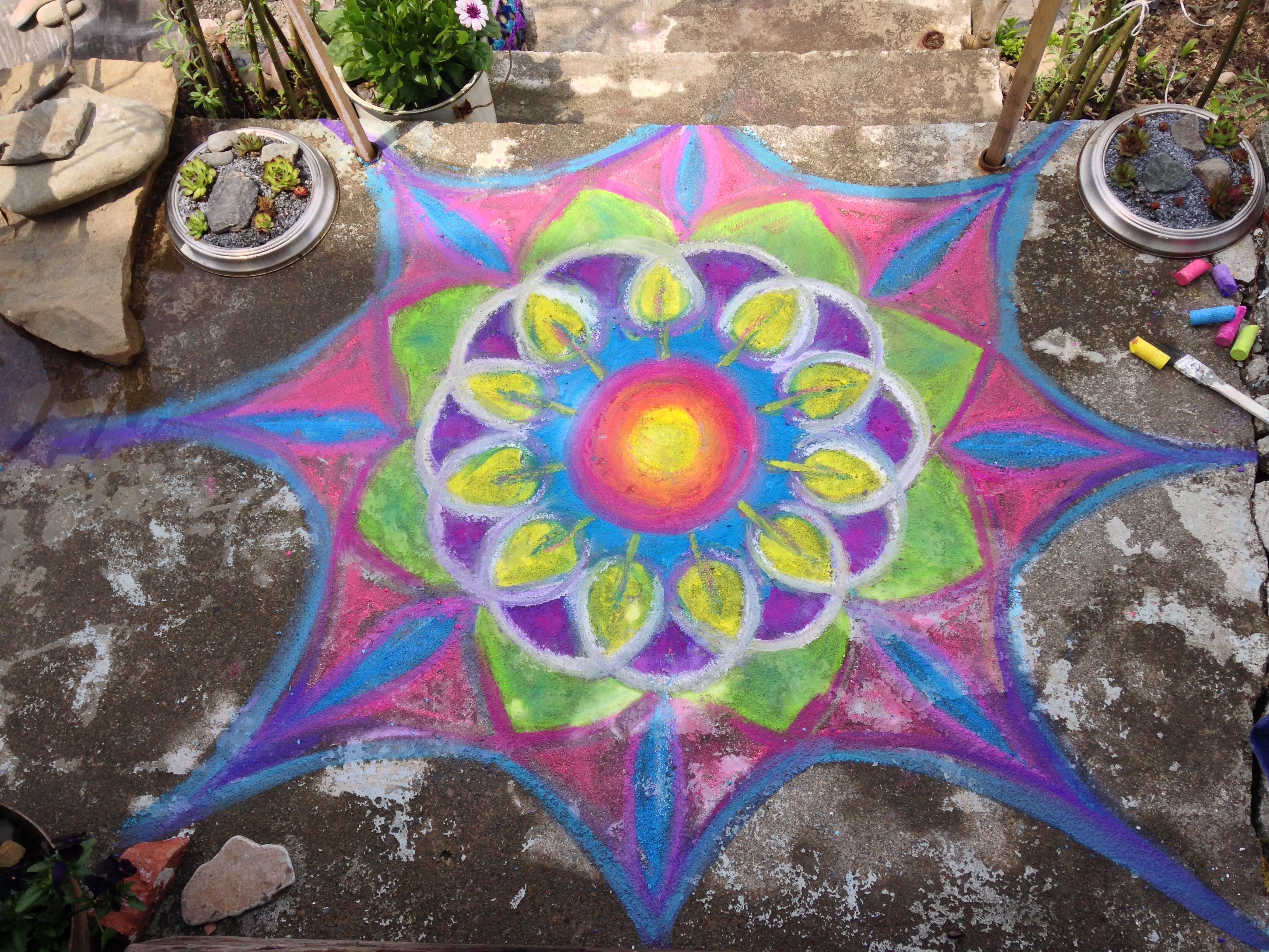 Chalk Mandala
